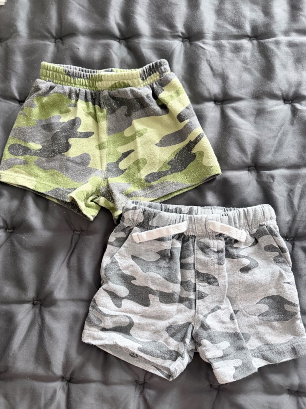Camo Shorts Duo in Green & Gray